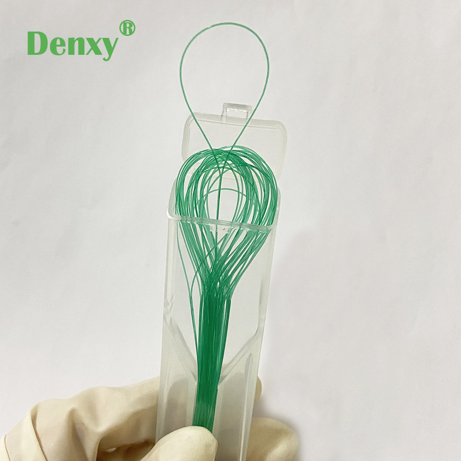 Denxy 8 Box Dental Floss Sthare for Braces Bridgn Trant Crown Dental Flosser経口衛生歯クリーナー矯正ブラケット