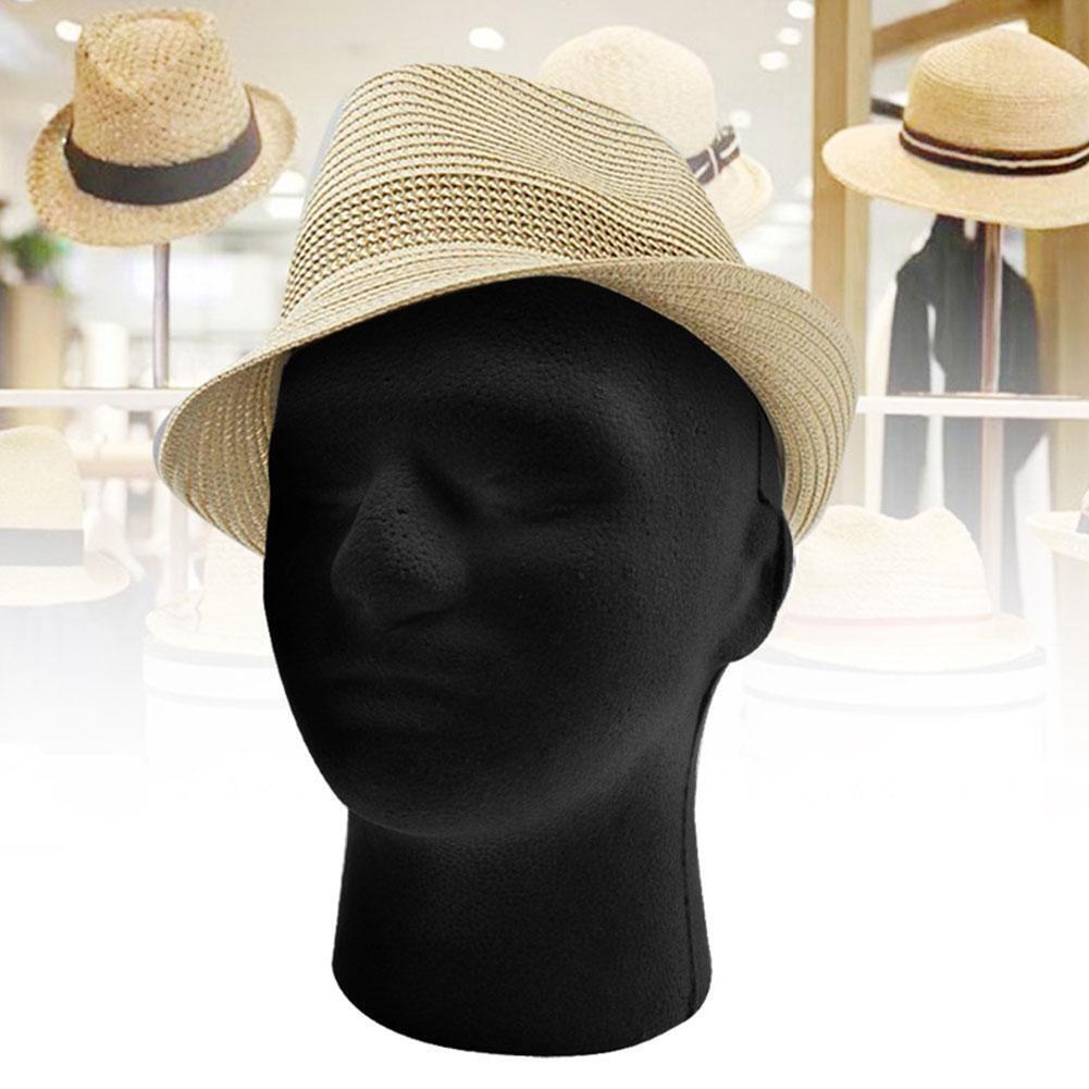 Skum mannequin huvud styrofoam mannequin peruk glasögon hatt display stativ populära skum huvudmodell lagringshållare