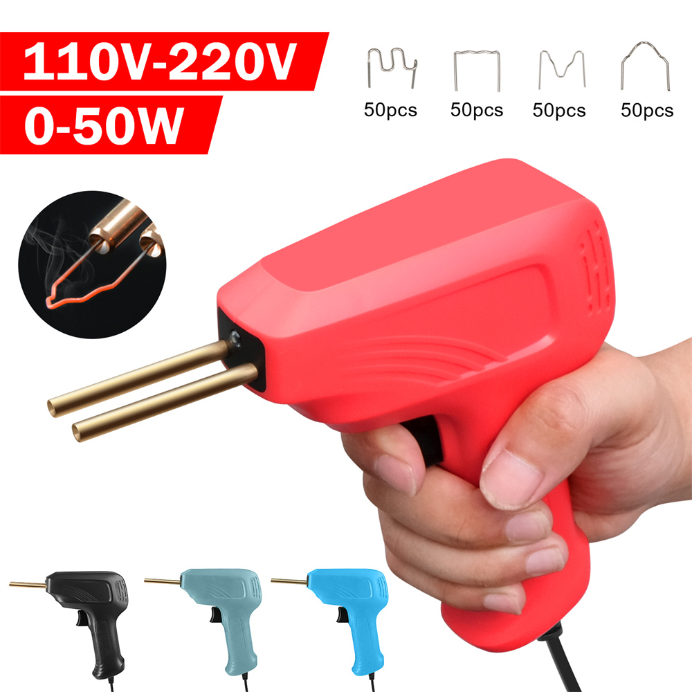 50W PVC Reparation av svetsmaskin Hot Staplers Plast Svetsare Garage Tool Staple Car Bumper Reparation STAPLER Svetsverktyg