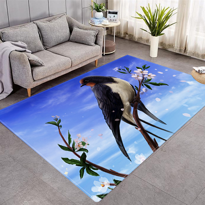 Rapis de motif d'oiseaux de tapis à imprimé 3D