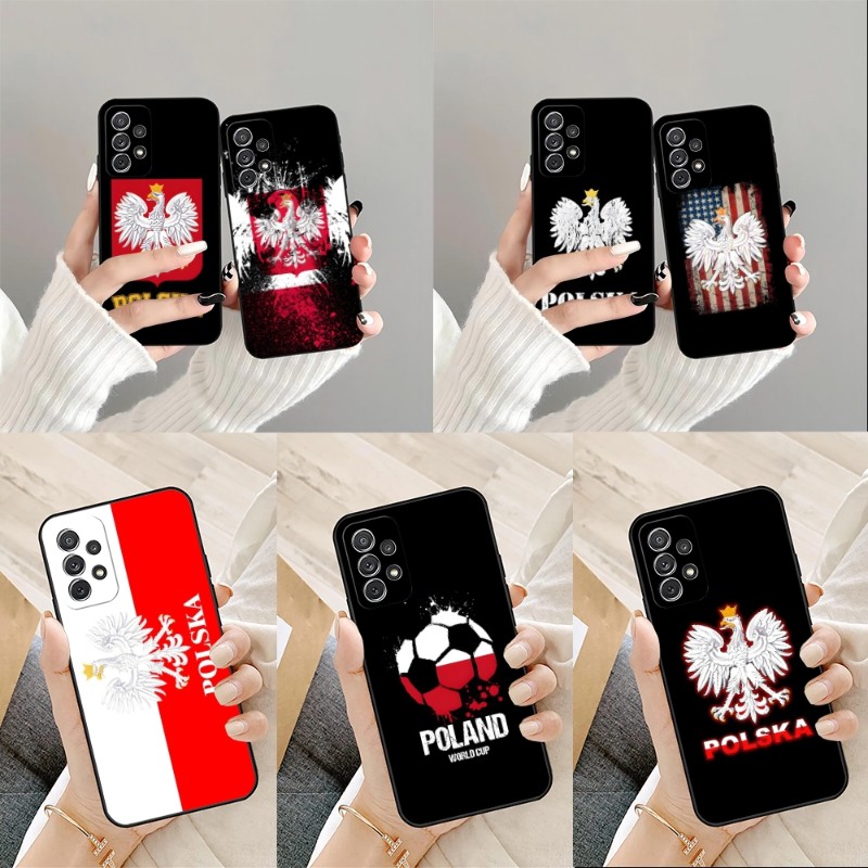 Polen polnische Flagge Telefonkoffer Funda für Samsung S30 S20 S22 S21 S9 S10 S8 S6 Pro Plus Edge Ultra Fe Silicon Soft Coque