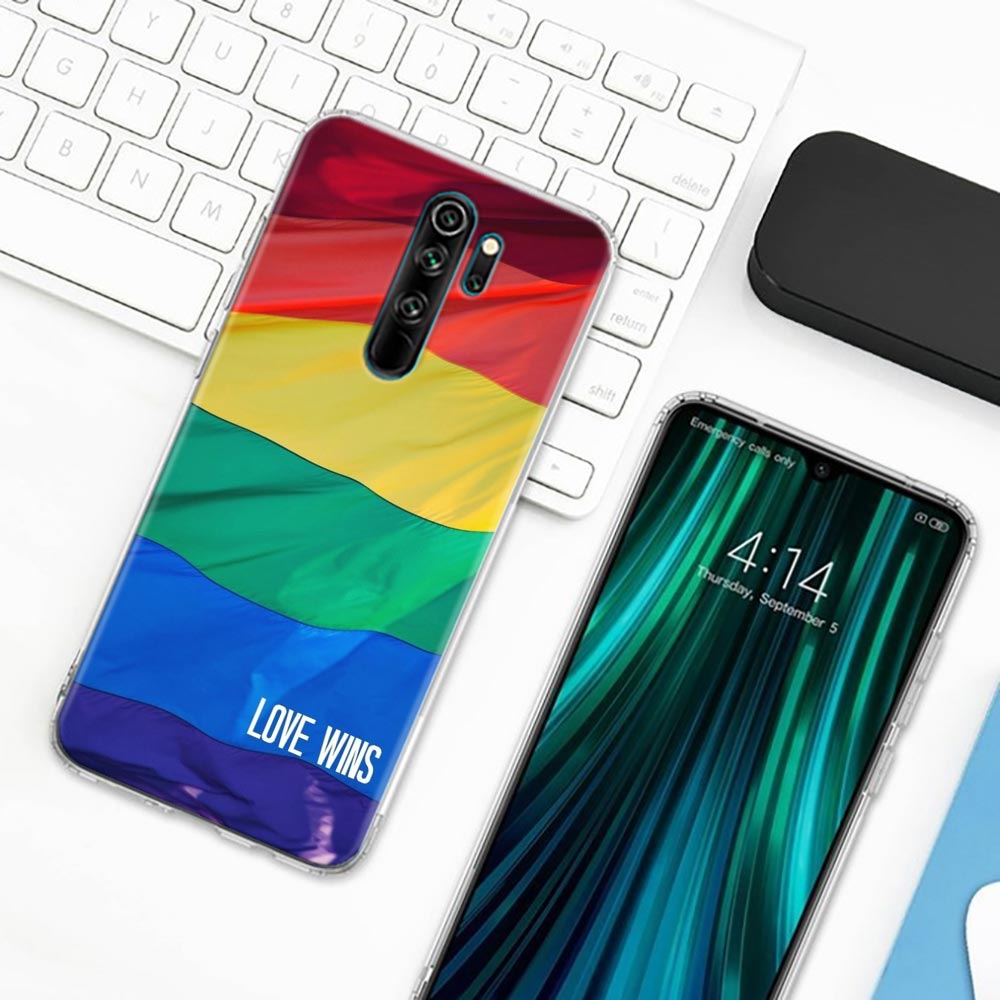 Rainbow Pride Flag LGBT Case For Xiaomi Redmi Note 12Pro 11 10 9 8 12 Pro Plus 7 9s 10s 11s Cases Soft Clear Cover Gay Lesbians