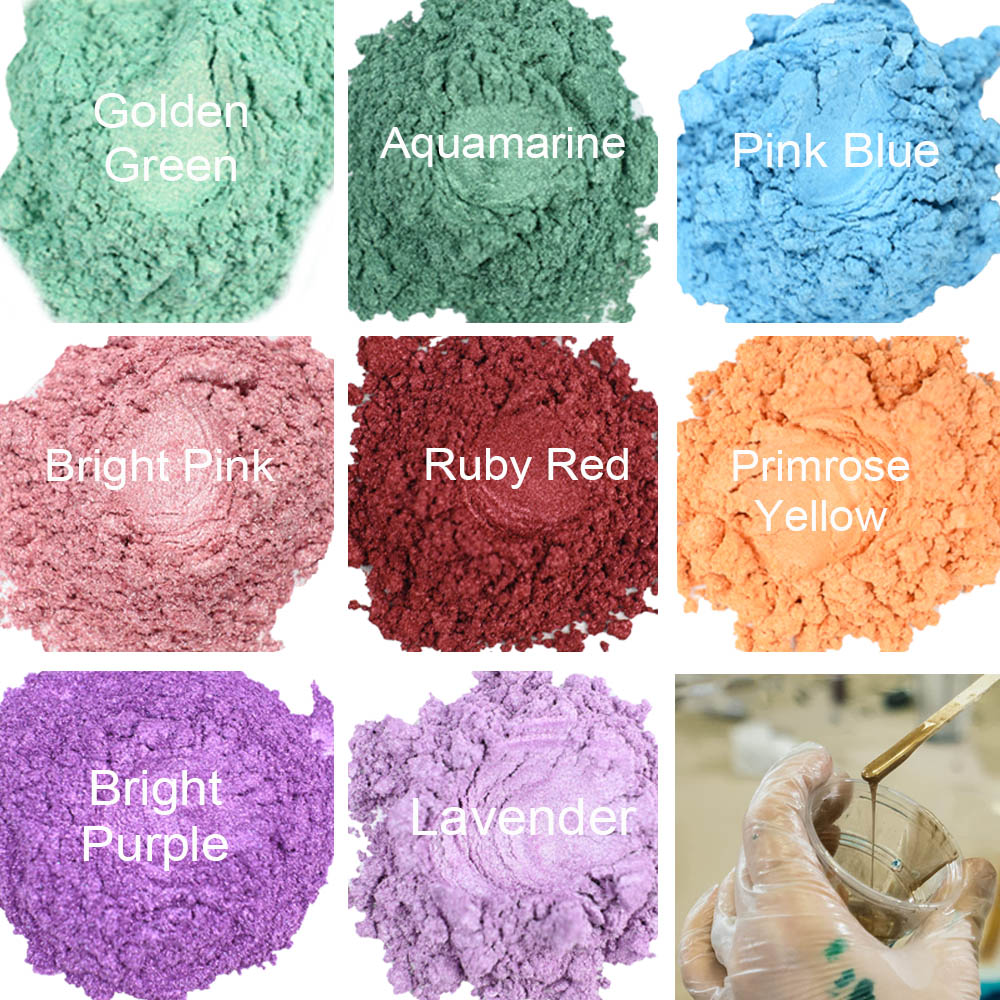 Pigment hars epoxy mica poeder kaarsen kaarsen parelplaten kleurplaten natuurlijke glitter metaal kleurstof zeep badbommen cosmetica nagel oogschaduw