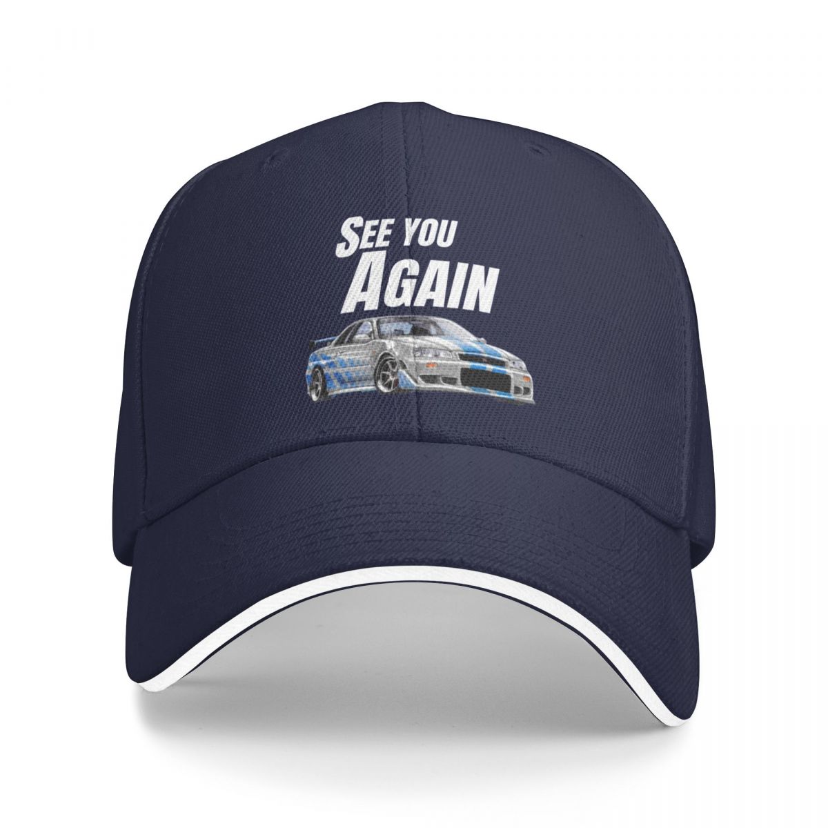 Rendez-vous à nouveau {Fast and Furious R34 GTR} Baseball Cap Hotte mâle Randonnée Rugby Femme Cap Men