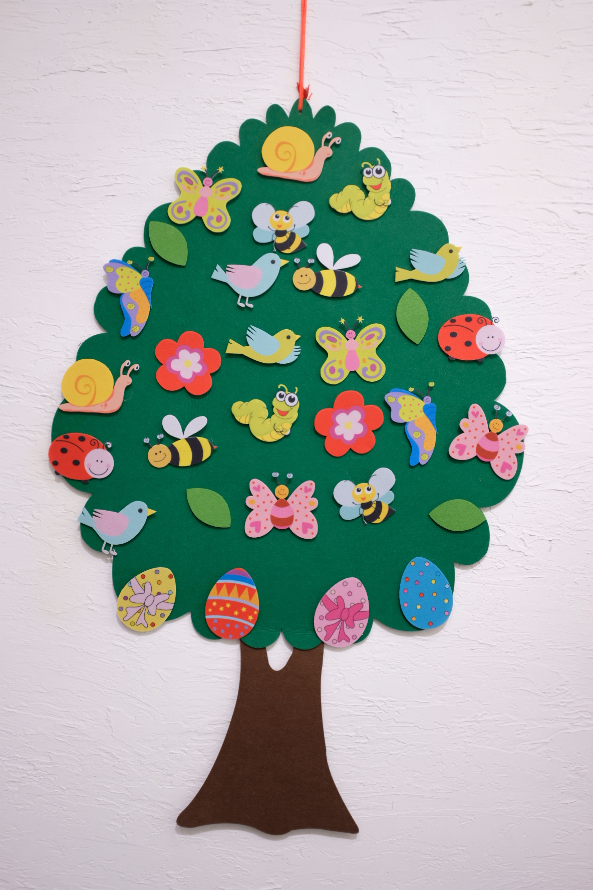 Des histoires de panneaux en feutre de bébé qui se déroulent pour les tout-petits Montessori Animaux en feutre Toys pour l'activité du mur d'âge préscolaire Cadeaux de jouets