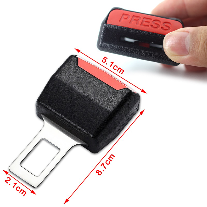 Car Seat Belt Clip Extender Safety Seatbelt Lock Buckle Plug Thick Insert Socket Converter Baby Safety Buckle Accessories