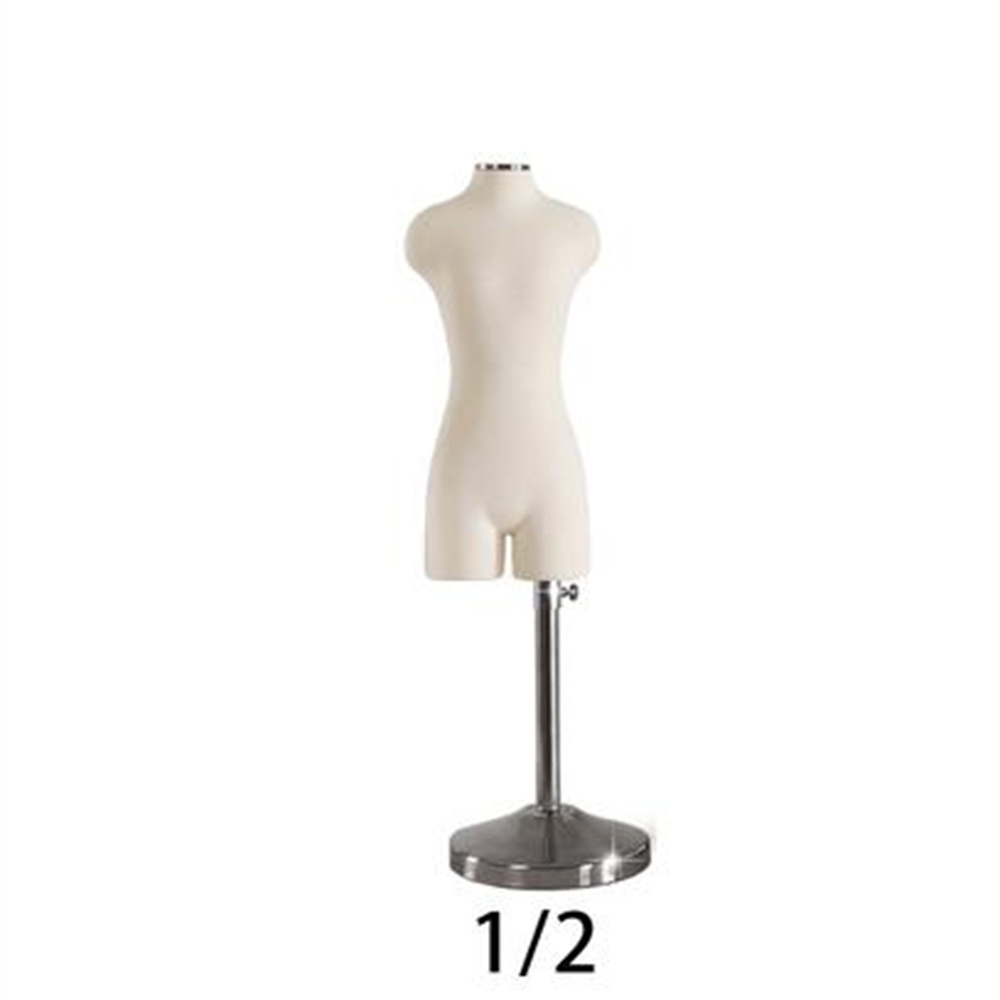 Plastic Female Mannequin Body Sewing for Clothes Model,Busto Dresses with Trouser Legs, Bust Can Pin, E015