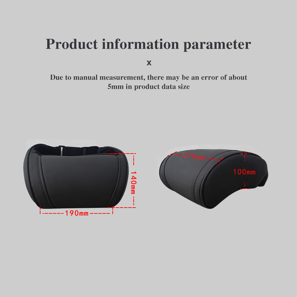 Stoelhoofdsteun reissteun nek kussen pu lederen nek kussen traagschuim kussens voor Tesla Model 3/y/x/s auto -accessoires