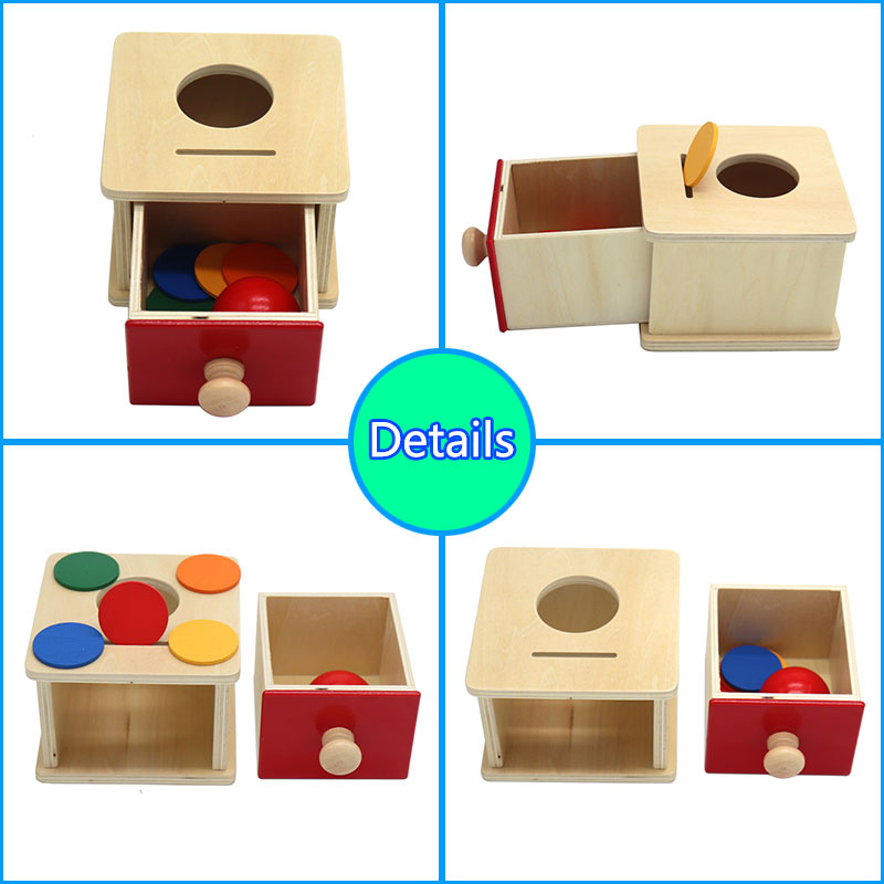 Wooden Shape Matching Box Montessori Toys Kids Color Sorting Drawer Games Parish Learning Fine Movement Training Educational Toy