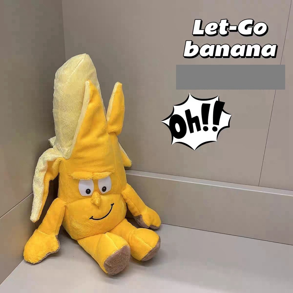 26 cm Banana Strawberry Creative Plush Toy Ugly Instagram Söta roliga dockormer tar bilder för att skicka barn födelsedagspresenter