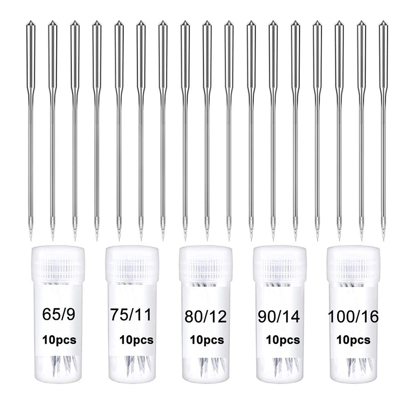 10 st hushållssymaskin Needle Sharp Universal Regular Point For Low Shank Snap-On Singer Brother Sewing Machine Accessory