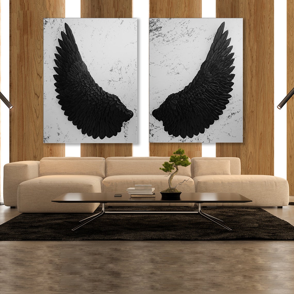 Angel Wings Affiches en or et imprimés Black and White Wall Art Picture toile peinture salon Home Aesthetics Decor Cuadros