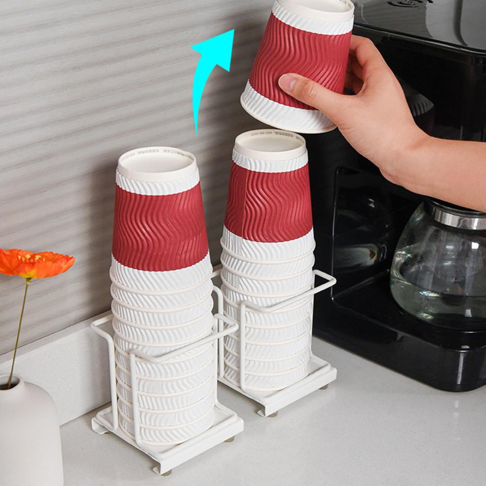 Praktische koffie Sugar Milk Tea Compartiment Organizer Cuphouder Gemakkelijk om opslagwater te nemen Dispenser Cuphouder voor desktop