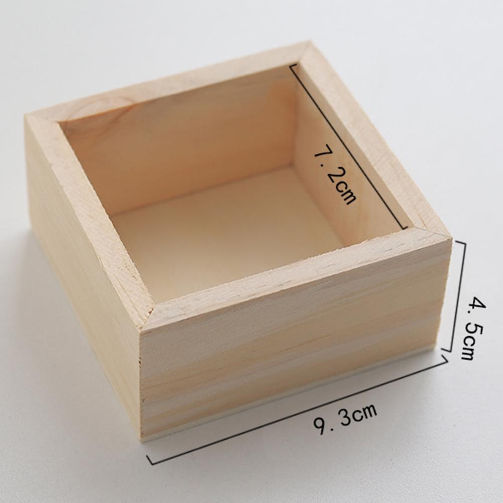 Houten opbergdoos decoratieve desktop organizer multifunctionele mini sundries sieradenboxen draagbaar duurzame houten doos voor kantoor