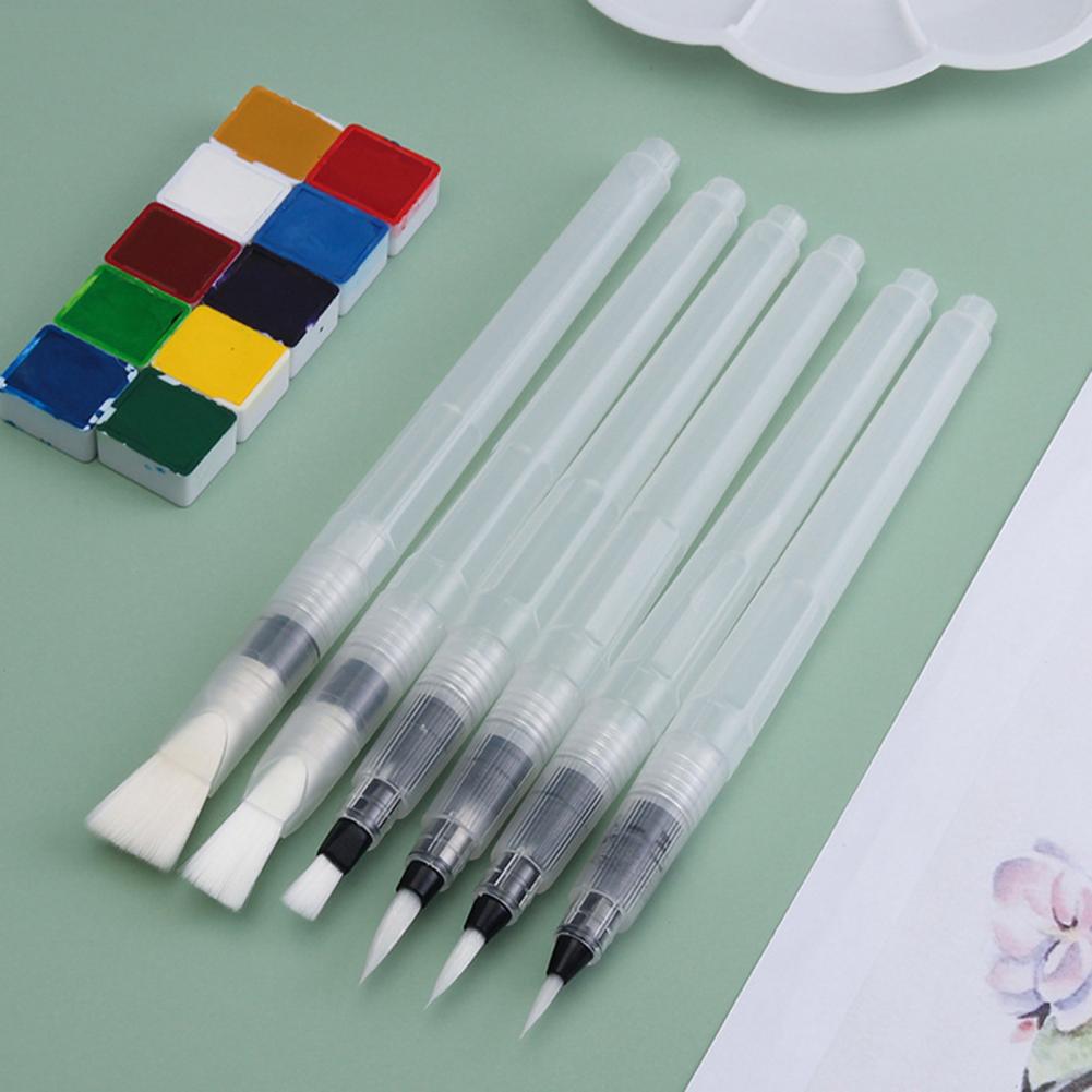 6 pezzi la penna ad acquerello durevole pulire le varie specifiche adulti bambini dipinto a penna la vernice ad acquerello
