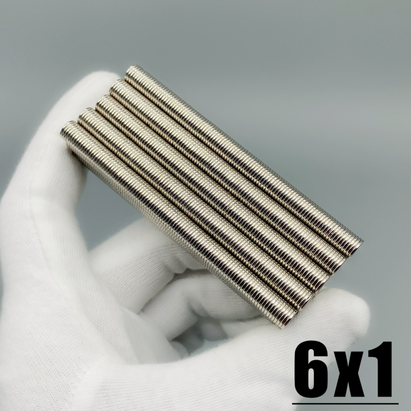 20-6x1 6x2mm NdFeB N35 Super Strong Powerful Magnets 6x2 Round Shape Industrial Magnet Permanent For Hardware Parts