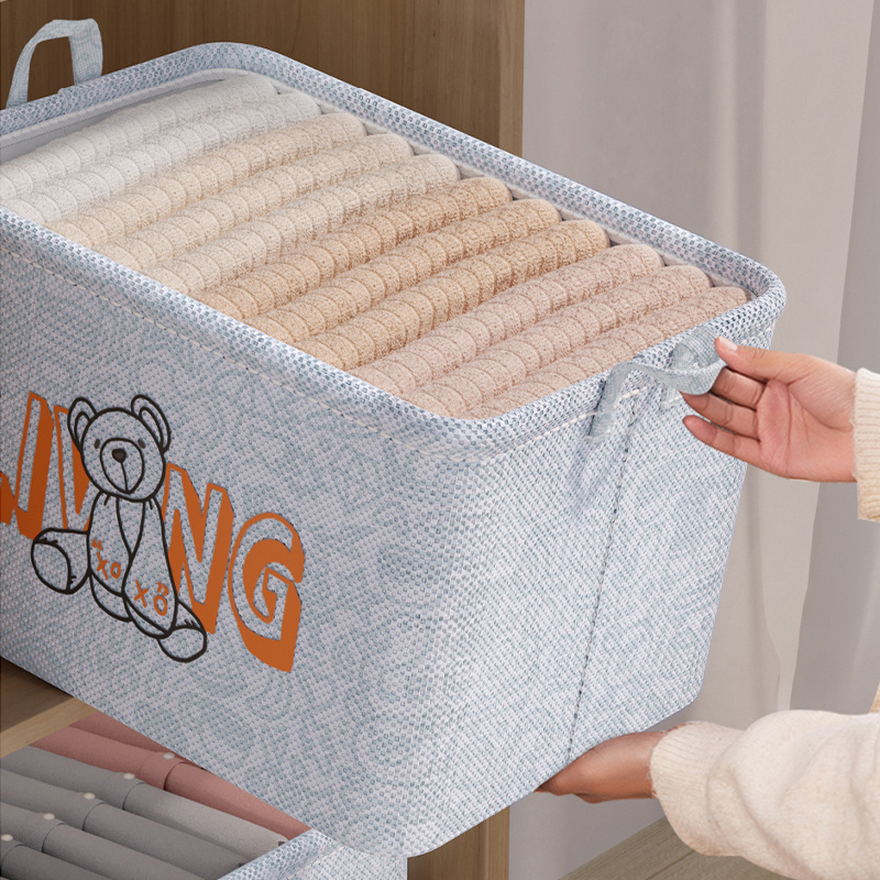 Large Capacity Non-Woven Fabric Storage Baskets Laundry Storage Box Clothes And Sundries Storage Box Home Organizer