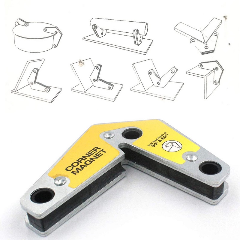 1/MATINGET Soudage Locator Positionner de soudure en V 60 ° 90 ° ANGULES MAGNETINE Soudure de soudure d'angle de soudage d'outil d'angle