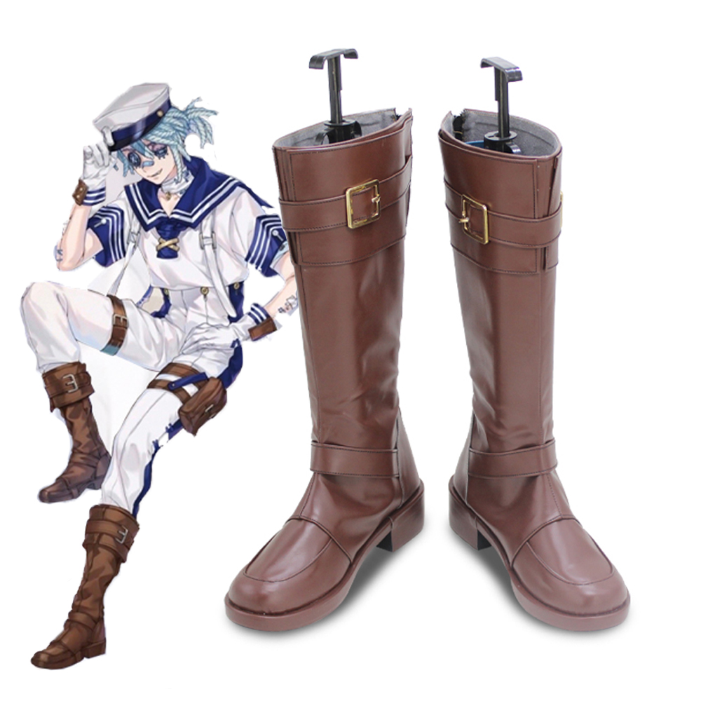 Anime Identity V Pirate Witch Doctor Game Cosplay Shoes Boots Halloween Carnival Party Accessories Props for Women Men Size