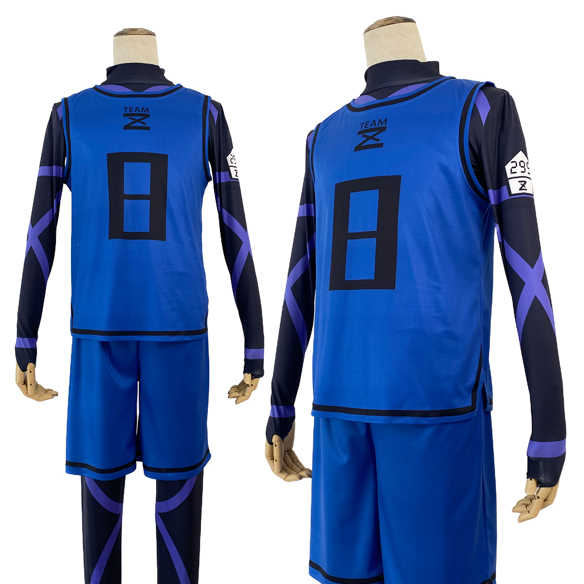 Holoun Blue Lock Anime Cosplay Costume Isagi Yoichi Chigiri Bachira Rensuke Kunigami Treinamento de Futebol Uniforme Rose Rose Let Presente