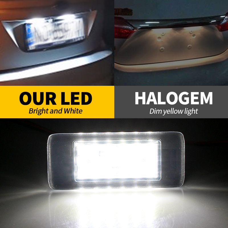 LED رقم ترخيص أضواء لوحة Canbus White لـ Chevrolet Malibu 2016-2021 ، Equinox 2018-2021 ، Suburban Tahoe 2015-2020