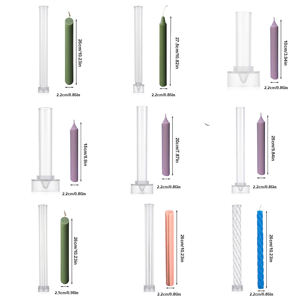 クリエイティブロングロッドプラムブロッサムジオメトリアクリルキャンドルカビdiyトップファイン歯キャンドルメイキングキットモールドギフトクラフトホーム用品