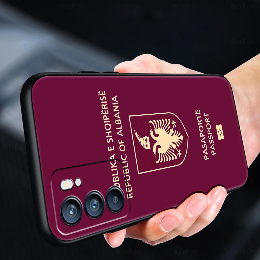 Algéria Russie Cas de passeport pour Oppo Trouver X6 X5 A54 A53 A52 A9 2020 A15 A95 A17 A16 A76 A74 A57 Reno7 Reno6 Pro Plus 5G Cover