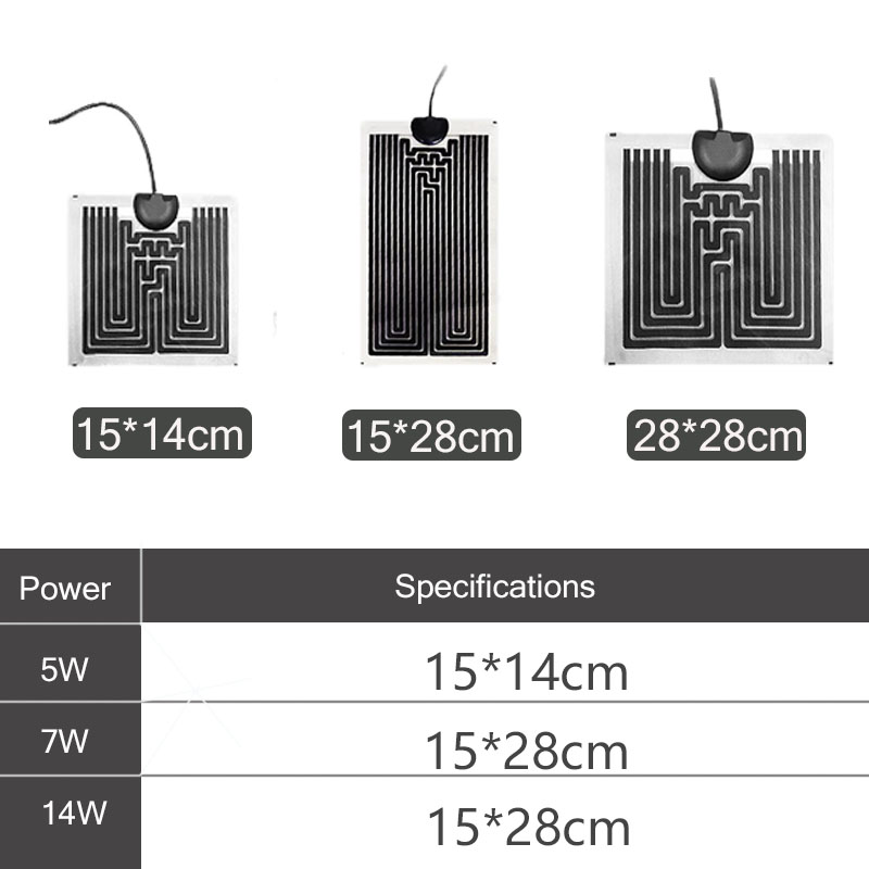 220-240V chauffage à animaux de compagnie mince rampage de chauffage pour animaux de compagnie thermostat thermostat en silicone plaque de chauffage chauffage graphène fournit des animaux de compagnie Soft 5W 7W 14W