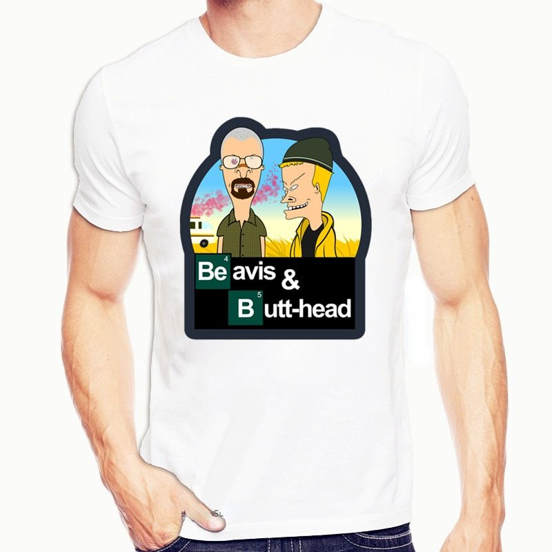 Beasvis und Butthead Beavis Verstärker Butthead Funny Print T -Shirt T -Shirt -Shirt für Männer und Frauen männliche einfache verrückte Humor -Hemd -Shirt -Druckt Spitzen