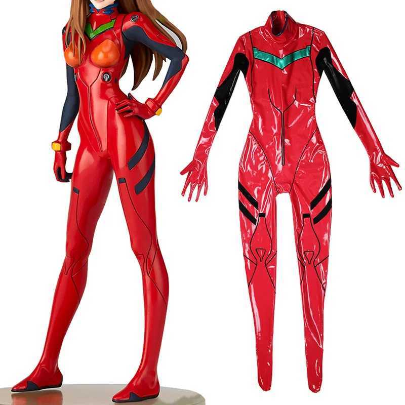 Anime kostymer kvinnor latex läder bodycon anime cosplay jumpsuit damer sexiga exotiska komiska katter handskar pu halloween festdräkt ny anpassad 240411