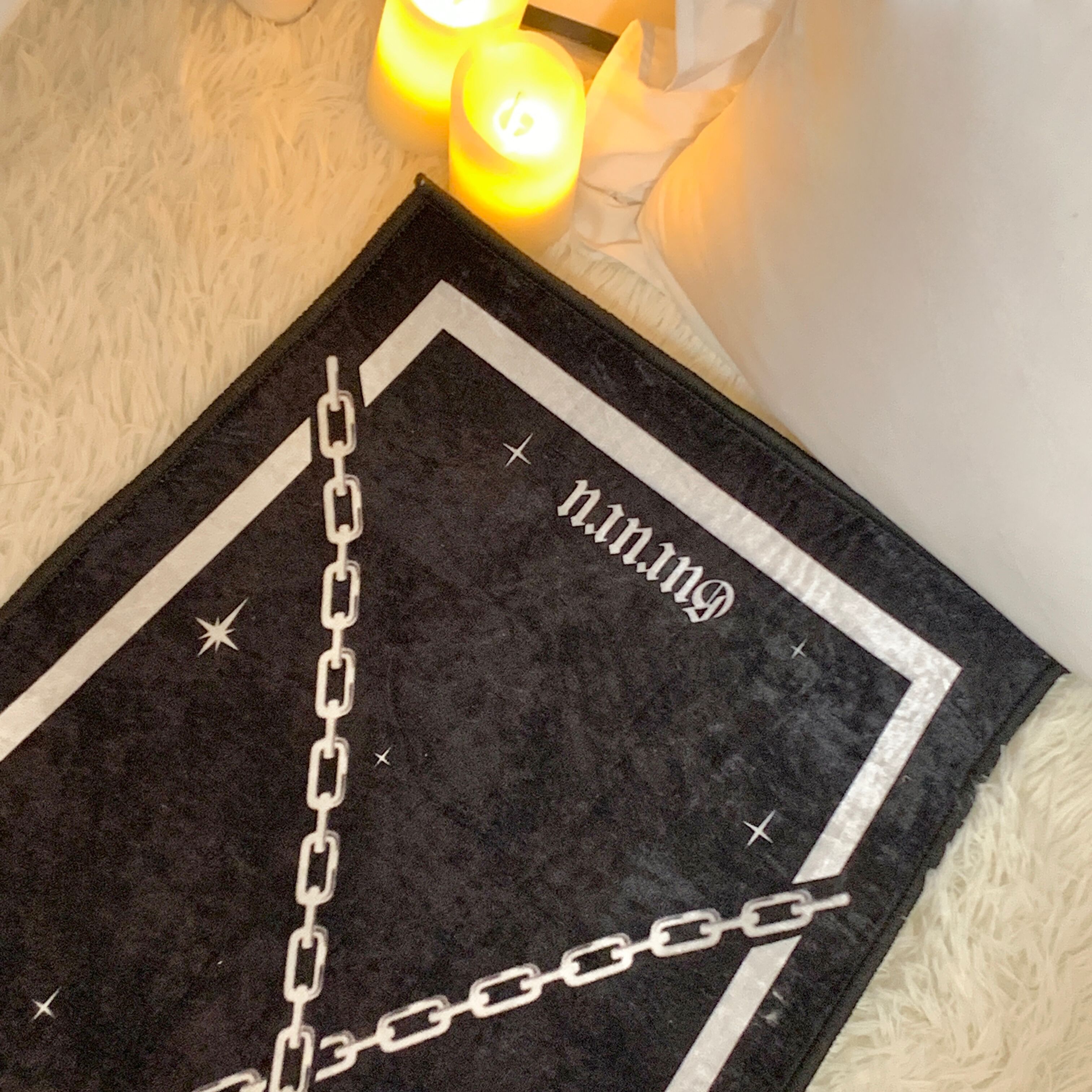 Tappeti in stile strega soggiorno decorazioni camera da letto di Halloween moquette tappeto scuro tappetino porte della bara gotica