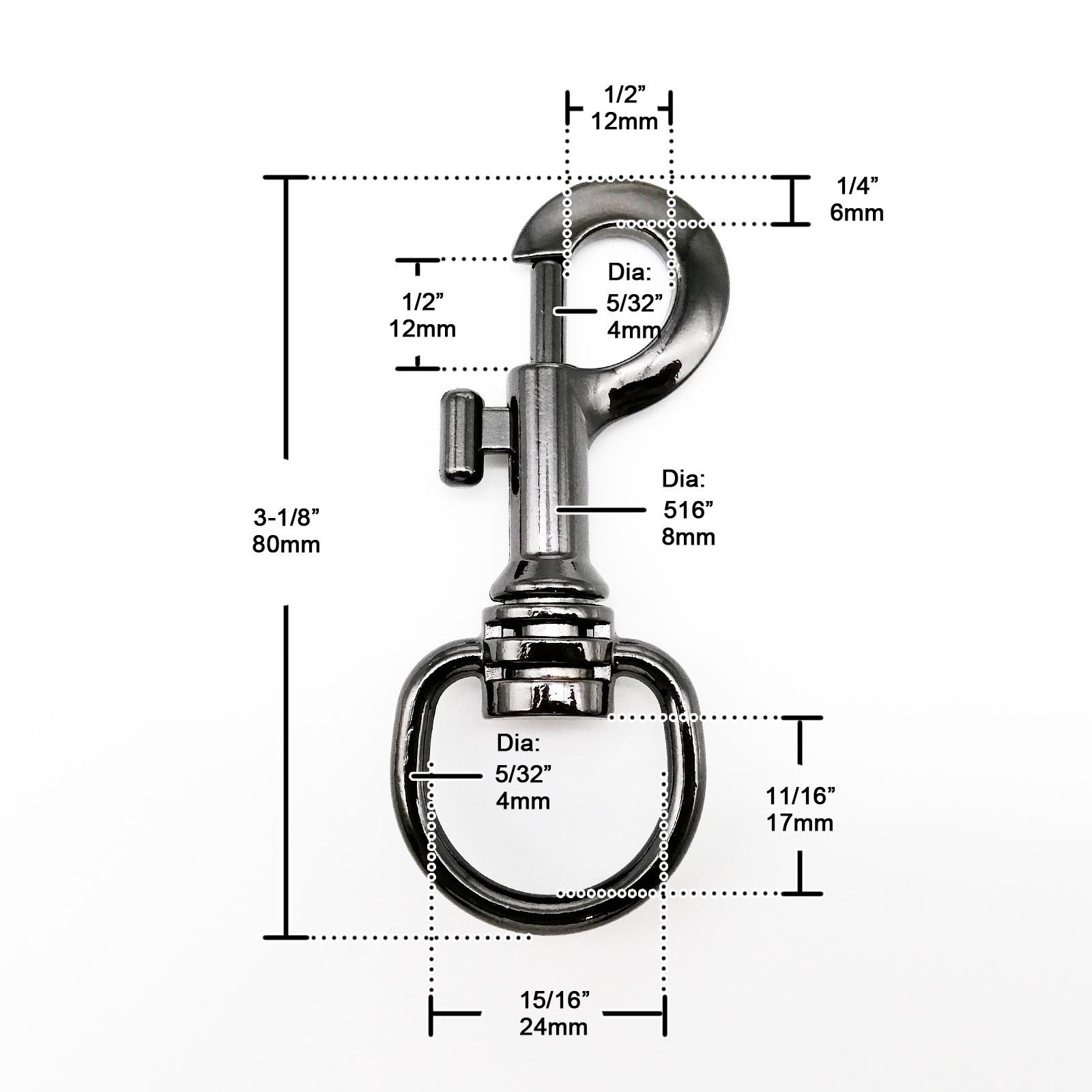 Grote zware swivel kreeft lederen tas handtas riemriem trigger trekker sleutelhanger sleutelring ring ring honden ketting kraag clasp 80 mm