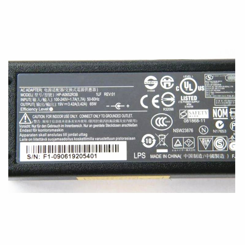 Autentico HP-A0652R3B 19V 3.42A 3.43A 65W Adattatore DC AC DC 5,5x1,7 mm HP-OK065B13 Caricatore ACER ASPIRE POWER ADATTER