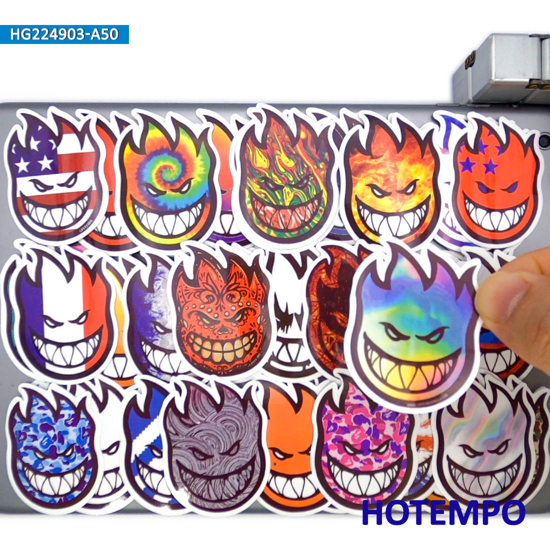 20/30/Fungfire Decals Spitfire Graffiti Retro Adesivos para Laptop Thone Motorcycle Car BMX Bike Skateboard Sticker