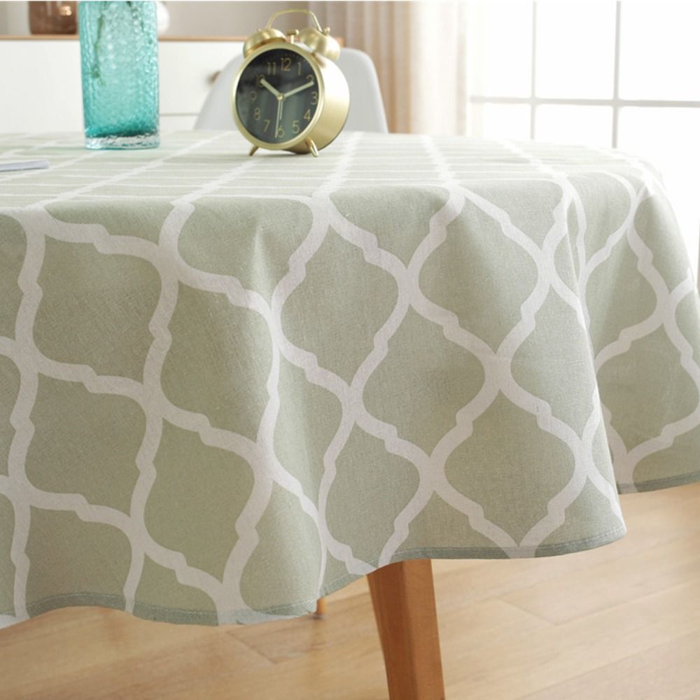 Dekorativt för bröllopsfest tvättbart täcker kaffemat matbord rund bordsduk matbord täcker linne dukduk
