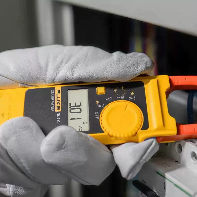 Fluke 301 Series 301A 301A+ 301B 301C AC Digital Clamp Meter AC/DC Voltage Tester with Ohm Continuity Measurement