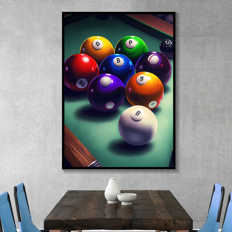 Billiards vintage Pictures de parede Snooker Canvas pintando modernos pôsteres de esportes de bola moderna para decoração de casa de parede de clubes de sala de estar decoração