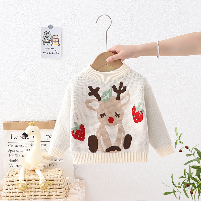 Pulloir de Noël fille garçons enfants enfants poulets tricotés pull pull pull pull pull santa claus Nouvel an pull de costume