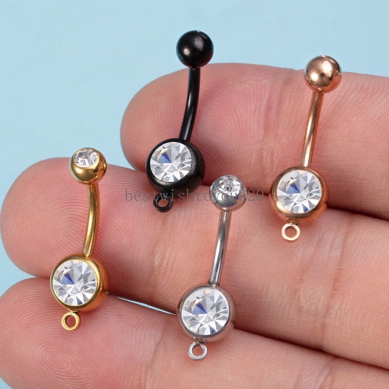 Bauchnabel Ringe DIY -Schmuckzubehör Erkenntnisse Anhänger Navel Stud