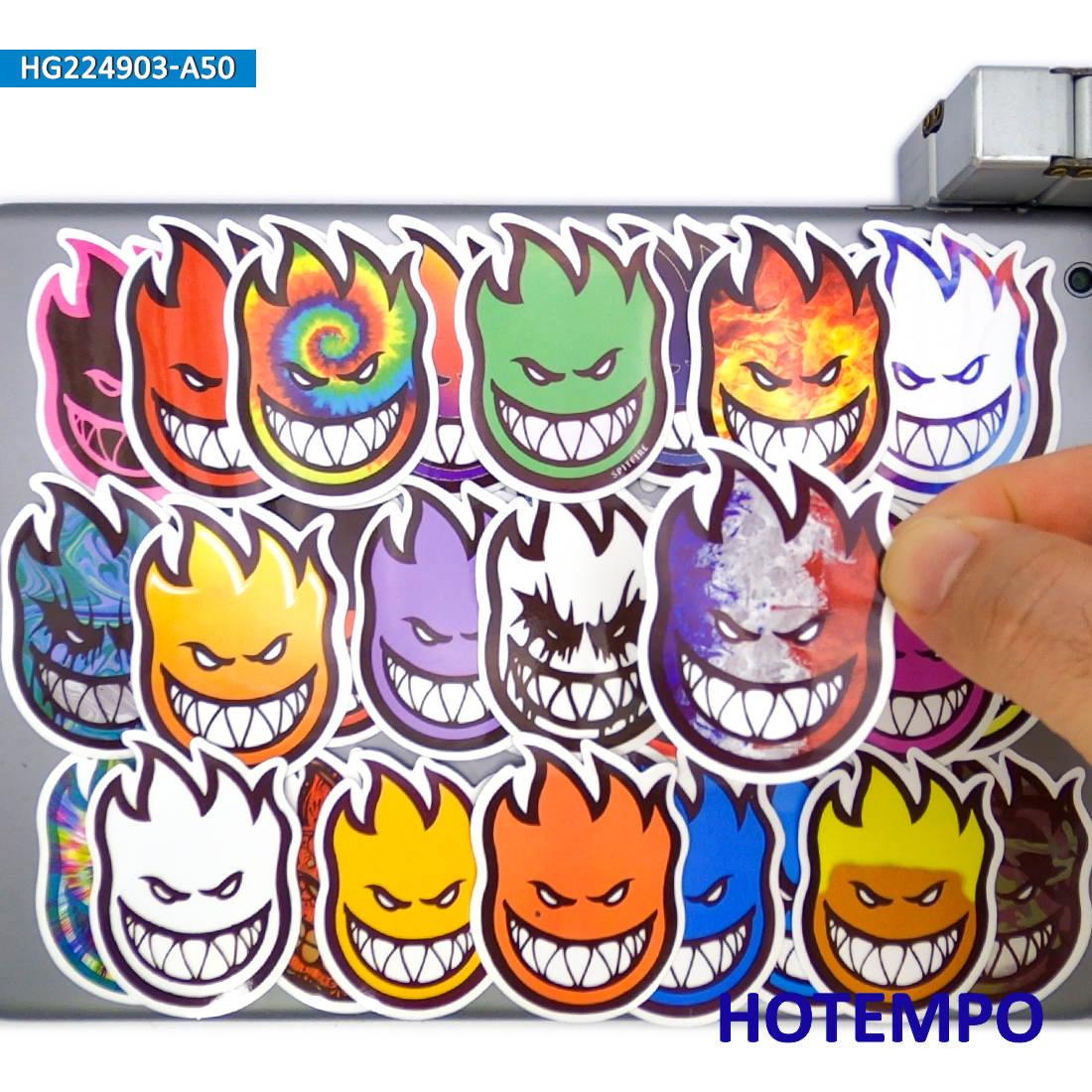 20/30/Fungfire Decals Spitfire Graffiti Retro Adesivos para Laptop Thone Motorcycle Car BMX Bike Skateboard Sticker