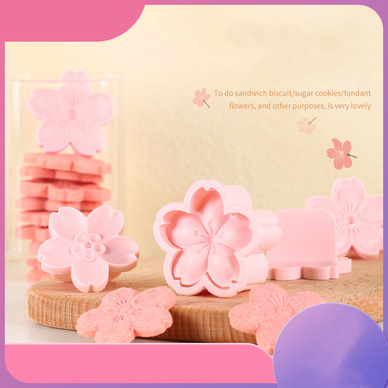 Bee Cherry Blossom Mold Polymer Clay Flower Leaf Printing Cutting Die Ceramic Pottery Leave Fondant Cookie Cake Modeling Tool