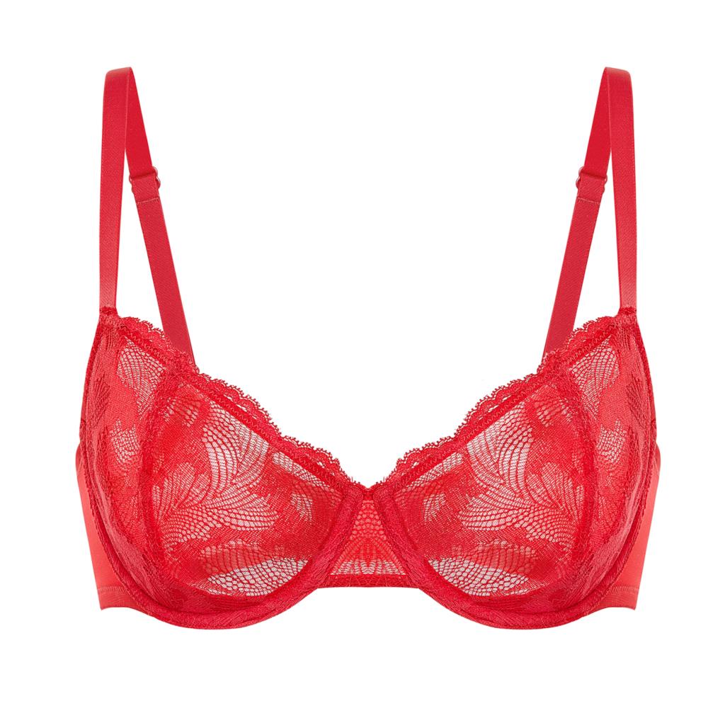 Balconette Balconette Dellira Balconette Push Up Plus w rozmiarze seksowne Sexy See To Bez Linne Underwire Bras