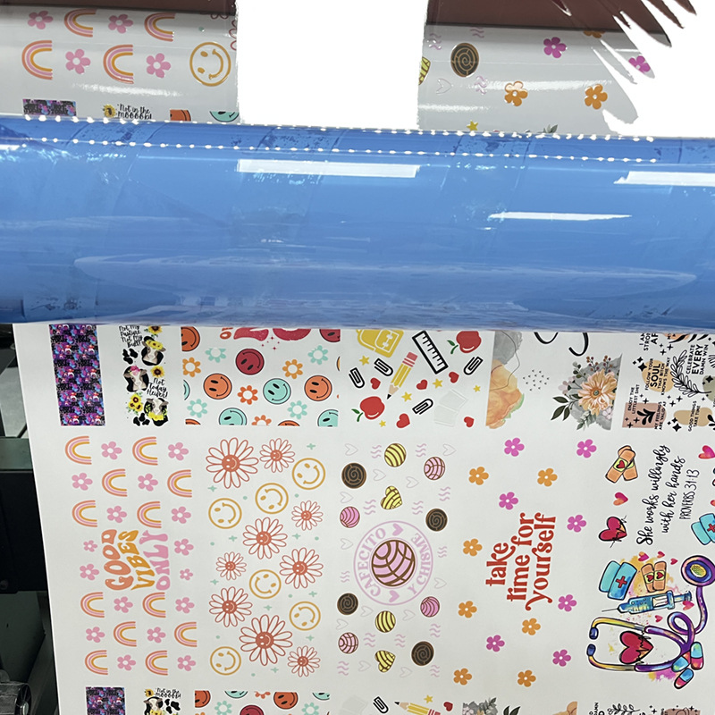 Briefpapier puzzel UV dtf sticker overdracht DIY waterdicht voor wraps 16 oz kopjes lijm heldere pot fles briefpapier aangepaste emblemen aangepaste stickers