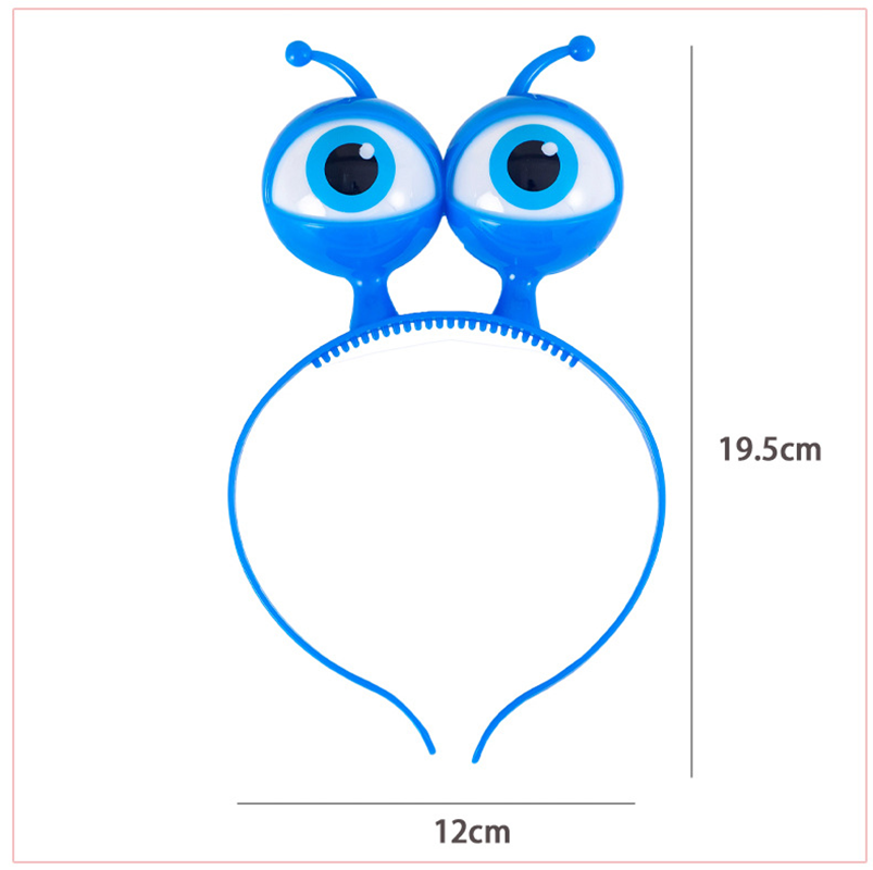 Новое инопланетное глазное яблоко светодиодное обруч, мигающий сияние голова с разбивкой корона, сердце, лампочка волос, аксессуары для волос, светящаяся вечеринка Рождество