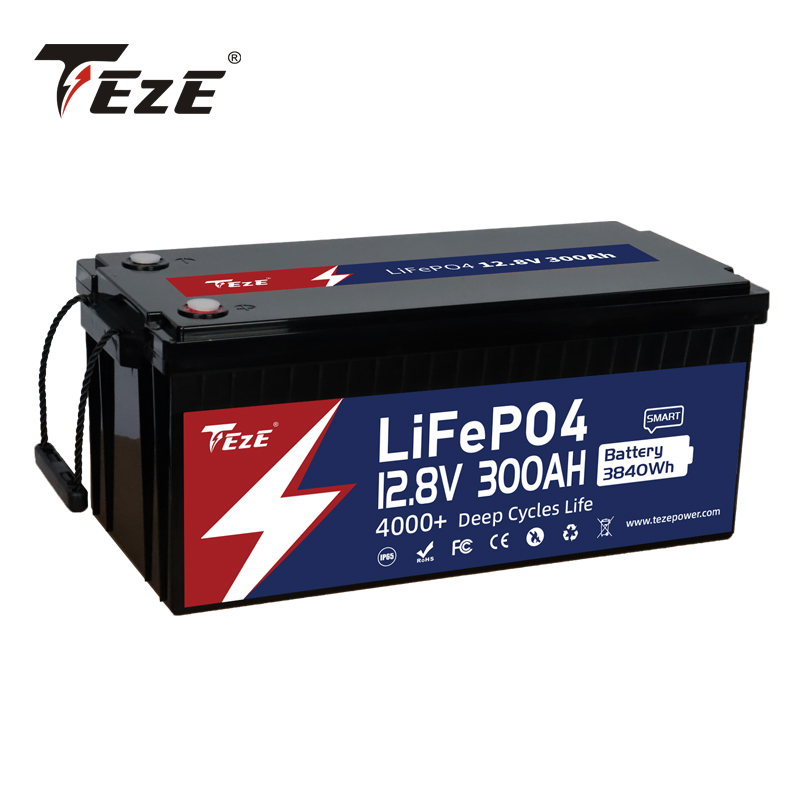 Batterie 12V 300AH LIFEPO4 3840Wh Cycle 6000+ BMS BMS DIY 24V 48V Système de stockage d'énergie pour le bateau Cookout RV Free