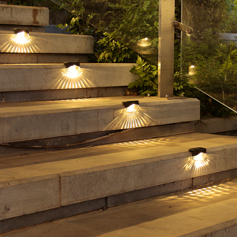 Escalier solaire LED Light étanche étanche jardin extérieur lumières solaires terrasse garndraire étape légère paysage lampe accessoires