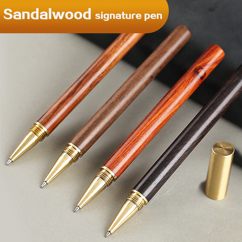 Vintage Ballpoint Pen Brass Ball Roller Pen Metal Cap Ball Ball Pen Étudiants Étudiants de bureau