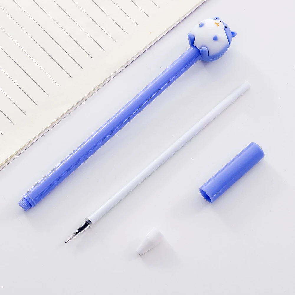 Pennen 24 stcs/bulk Japan cartoon kawaii pennen schattige hamster grappige gel pen terug naar school balpoint esthetisch briefpapier ding object 2022