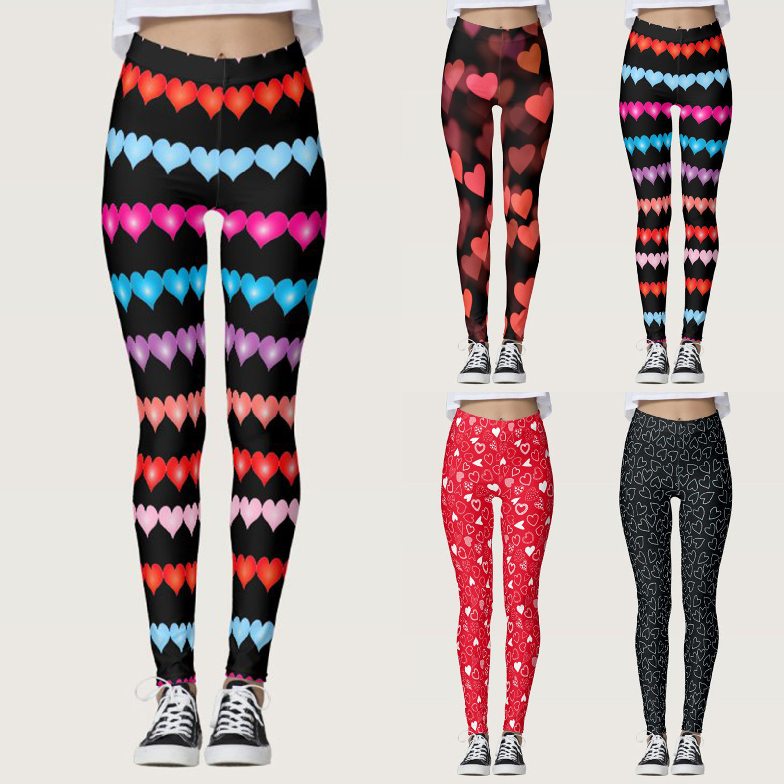 Heißverkauf Leggings für Frauen plus Größe Valentinstag bedruckte Hosen Custom Leggings Pilates Lange Leggings Leggings Frauenhosen