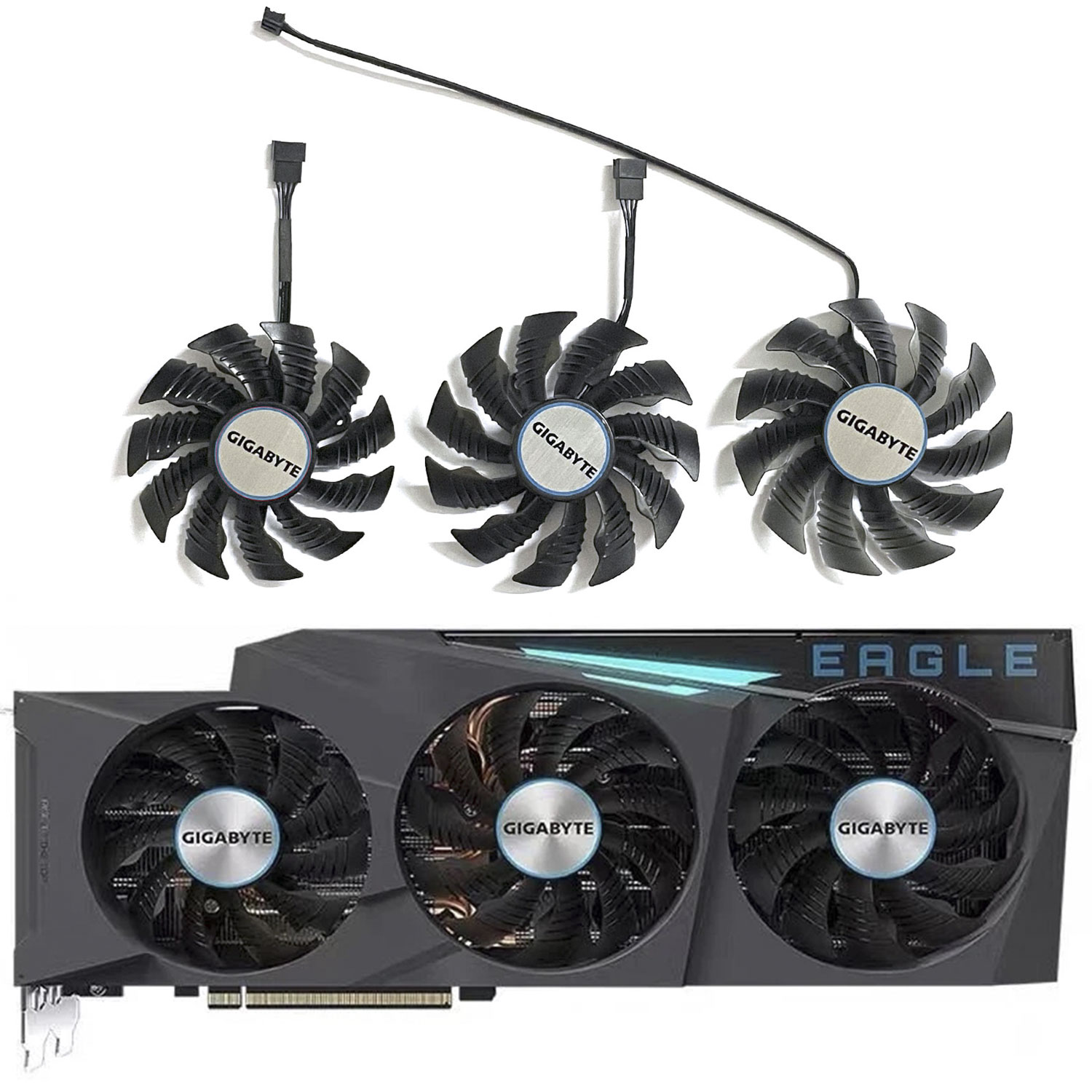 T129215BU 4PIN 87mm 82mm Gigabyte RTX 3090 GAMING 3080 TI EAGLE GAMING FAN FÖR EAGLE OC 3080TI GAMING GRAFIC COOLER FAN FAN